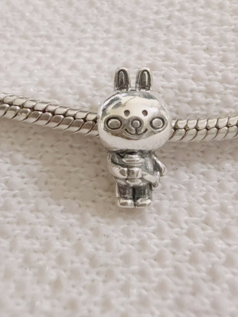 Cute Bunny Charm,Line Friends Cony Plushie Charm Fits Pandora Bracelet